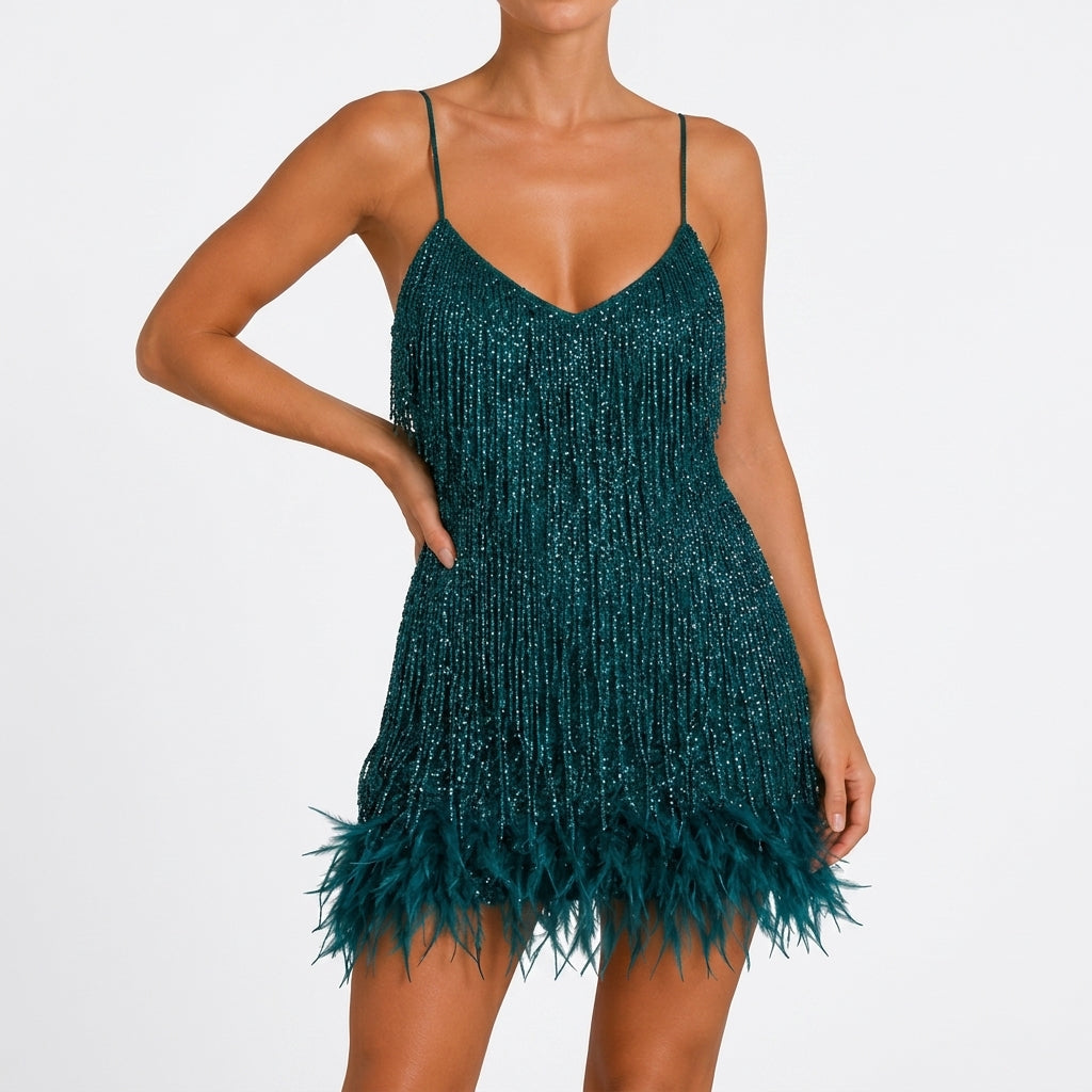 Rosalind Sequin Mini Dress