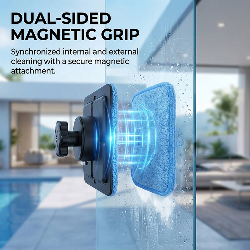 Double Sided Magnetic Windshield Cleaning Kit