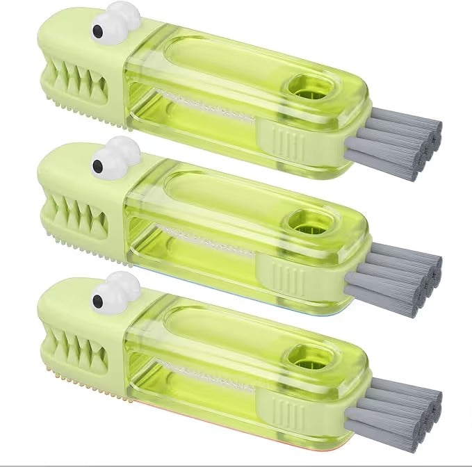 3-in-1 Crocodile Brush Deep Cleaning for Narrow Cup Lids & Tableware Gaps