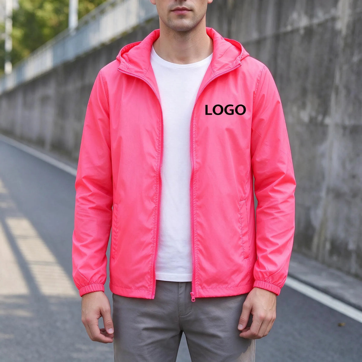 Koponak | Aeroft Lightweight Hooded Zip Casual Windbreaker Jacket