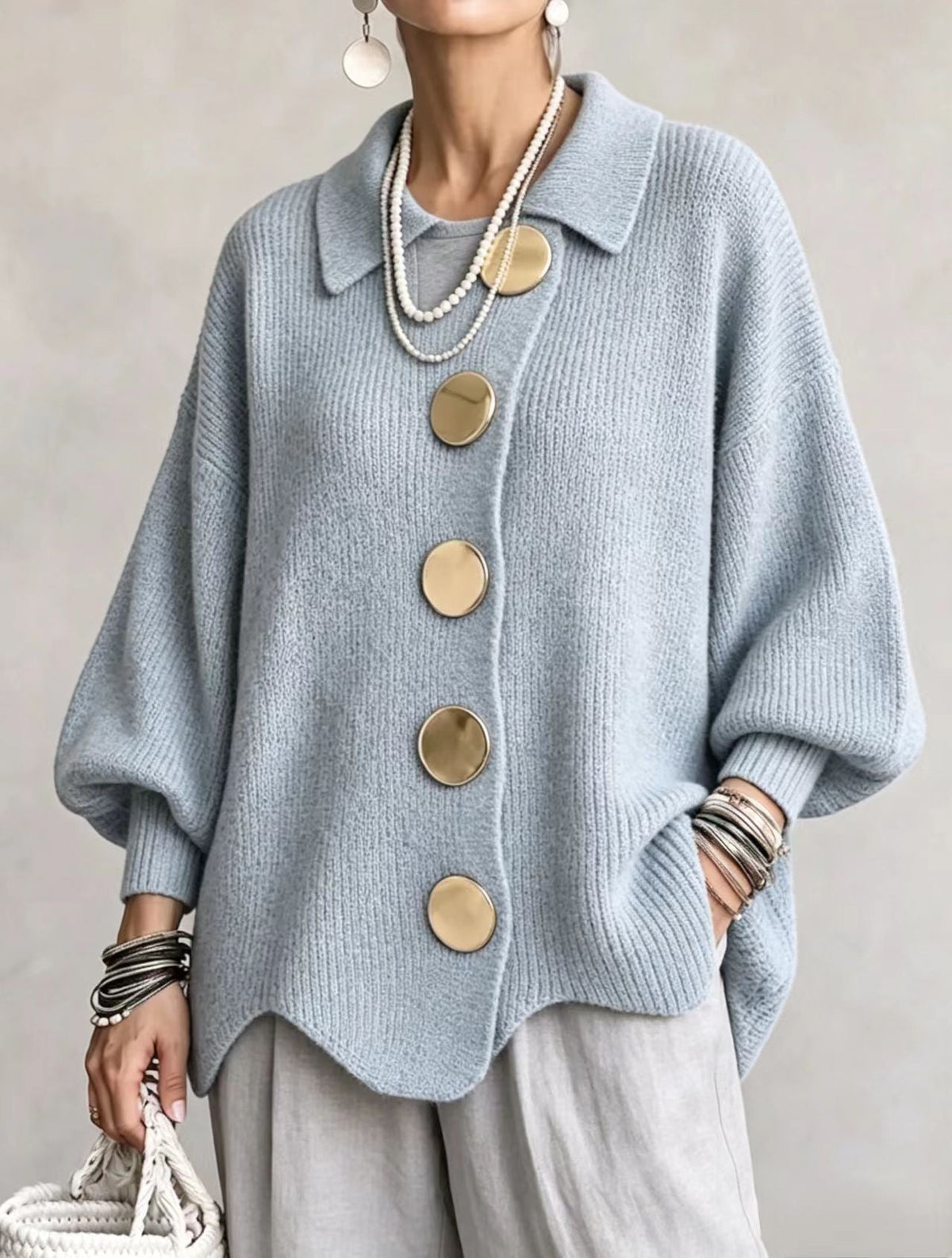 Heavyweight Oversized Cardigan