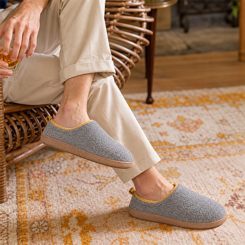 Unisex Orthopaedic House Slippers with Arch Support & Warm Fleece Lining