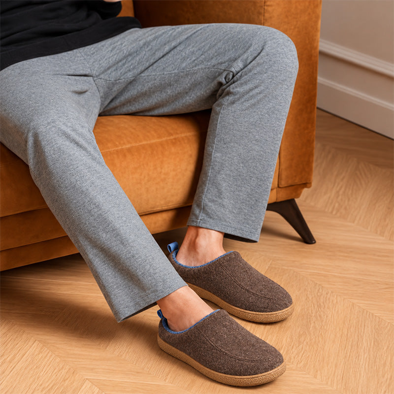 Unisex Orthopaedic House Slippers with Arch Support & Warm Fleece Lining