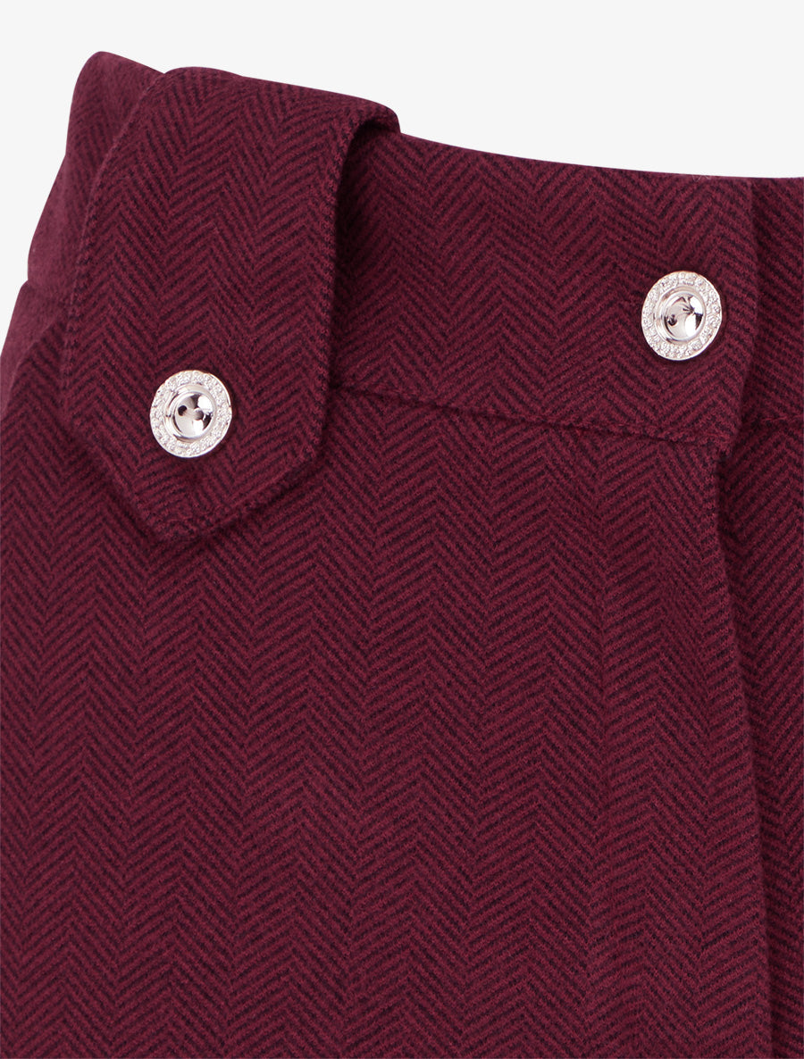 High-Waisted Straight Shorts with Belt Loops