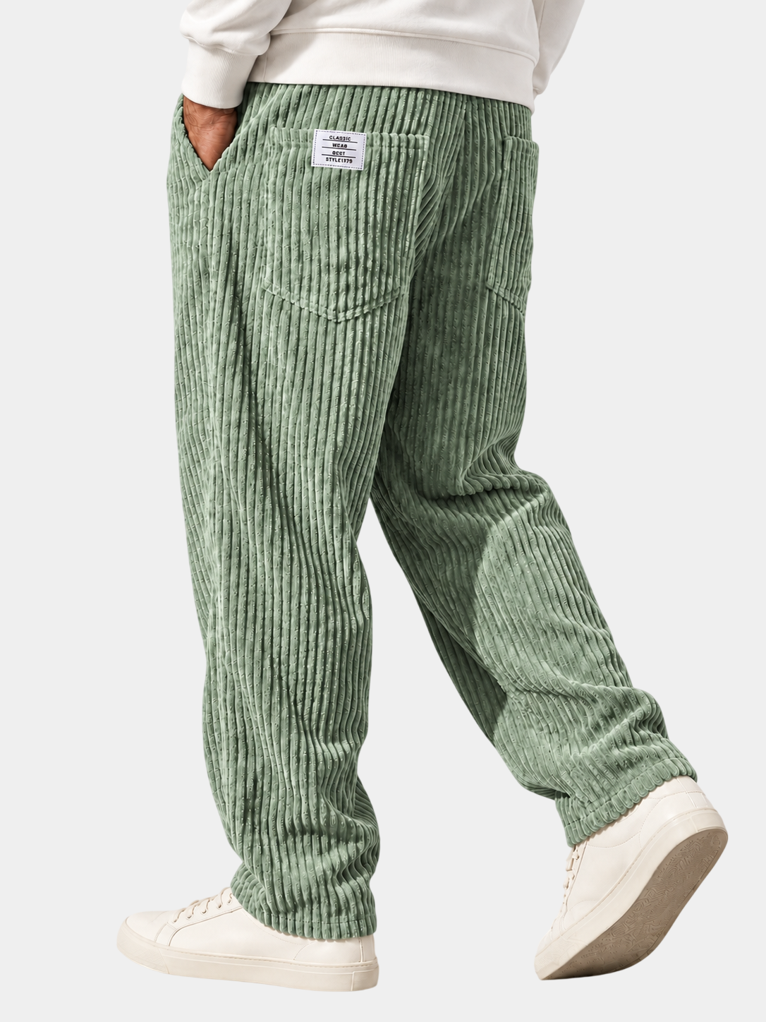 Relaxed Fit Thick Corduroy Drawstring Pants