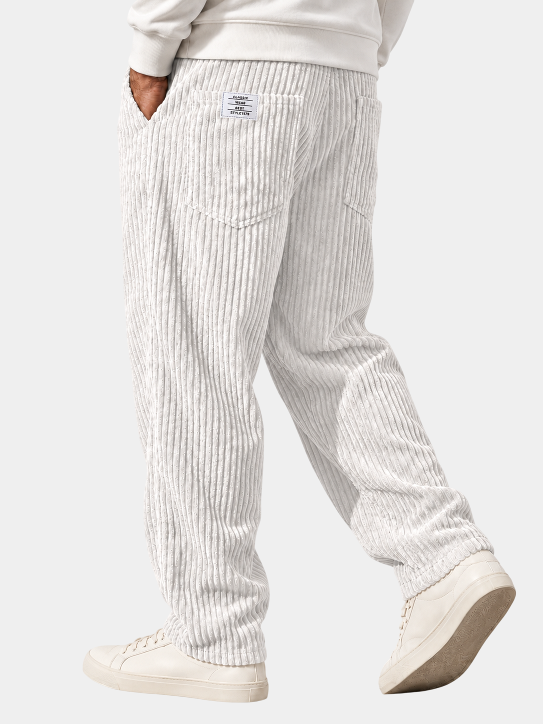 Relaxed Fit Thick Corduroy Drawstring Pants