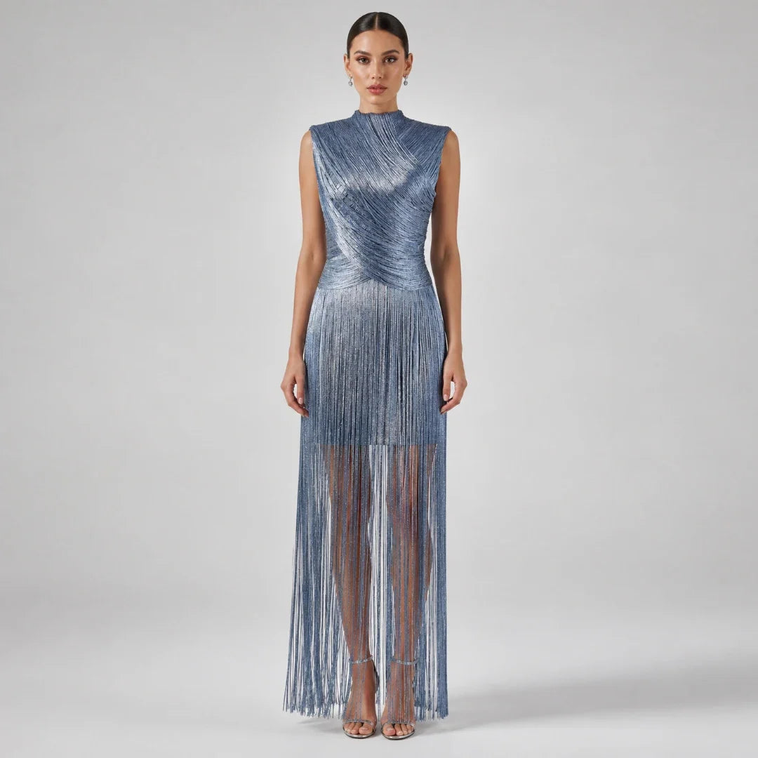 Hellen Fringe Bandage Dress