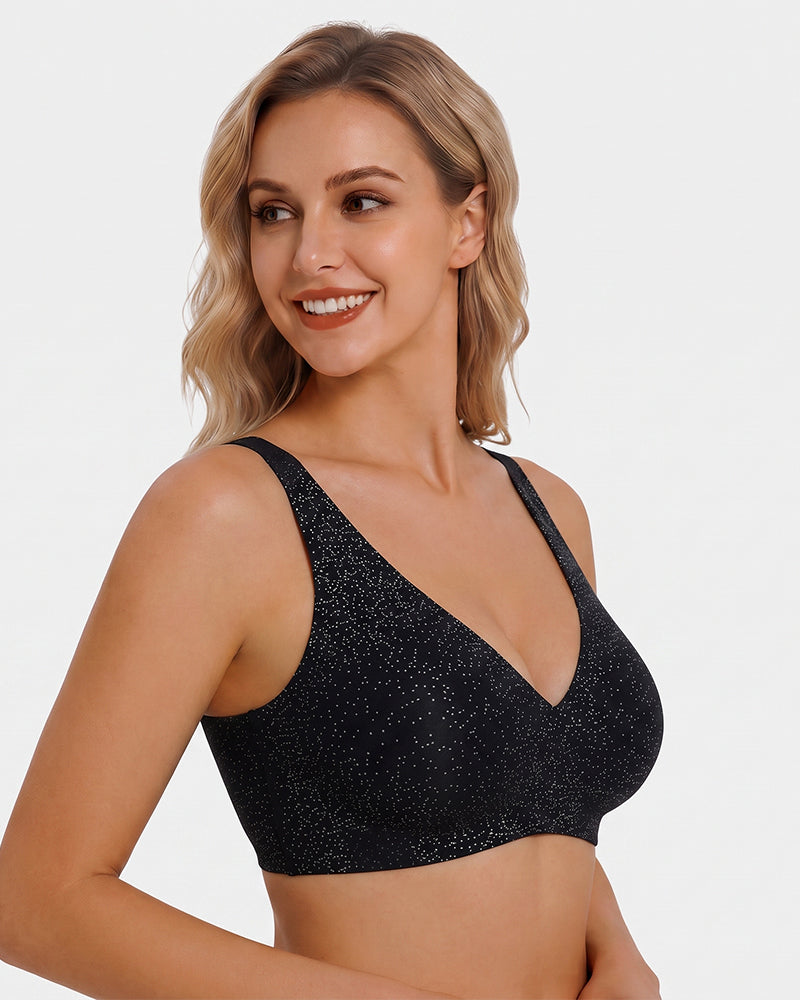 Low-Cut Wire-Free Push-Up Bra