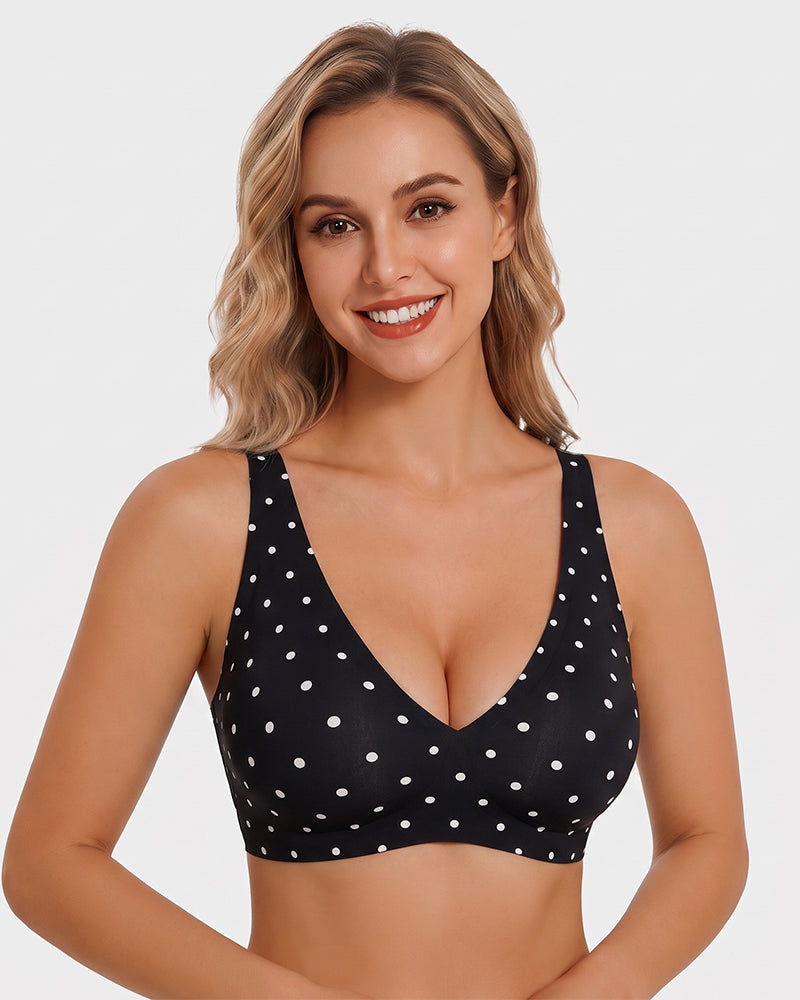 Low-Cut Wire-Free Push-Up Bra