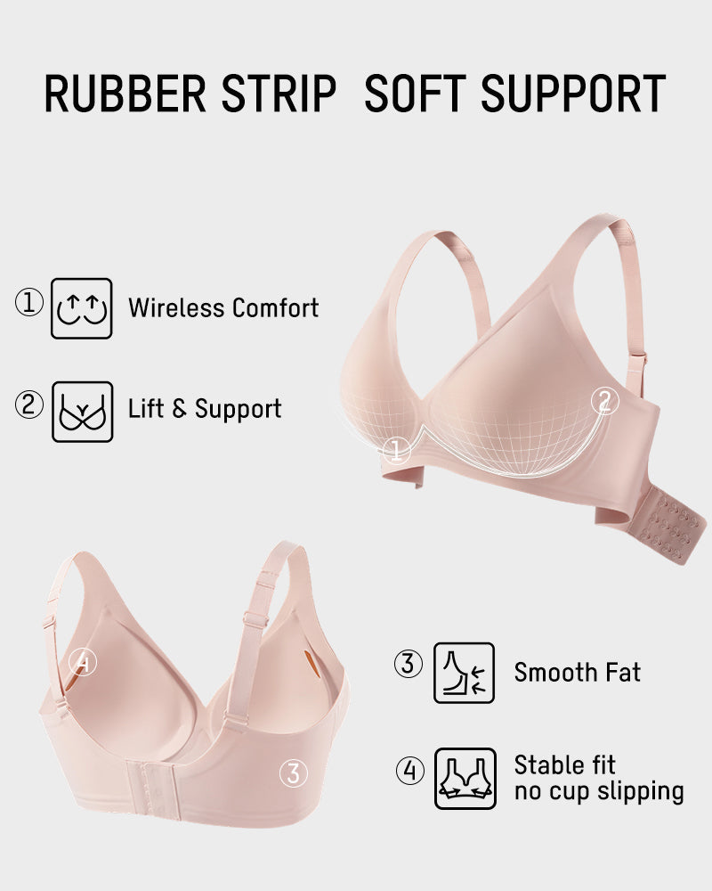 Low-Cut Wire-Free Push-Up Bra