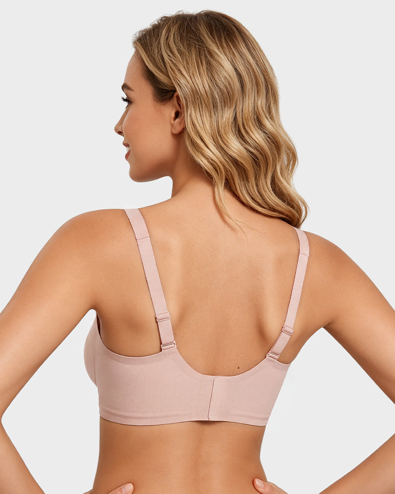 Low-Cut Wire-Free Push-Up Bra