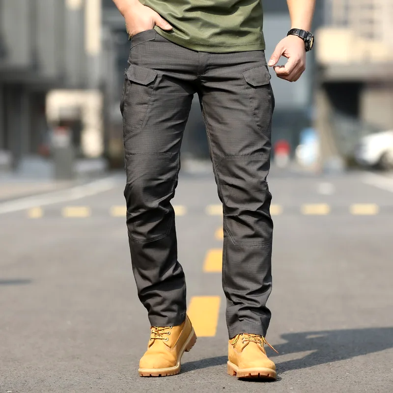 Men's Tactical Trousers with Waterproof and Windproof Protection for Outdoor Use