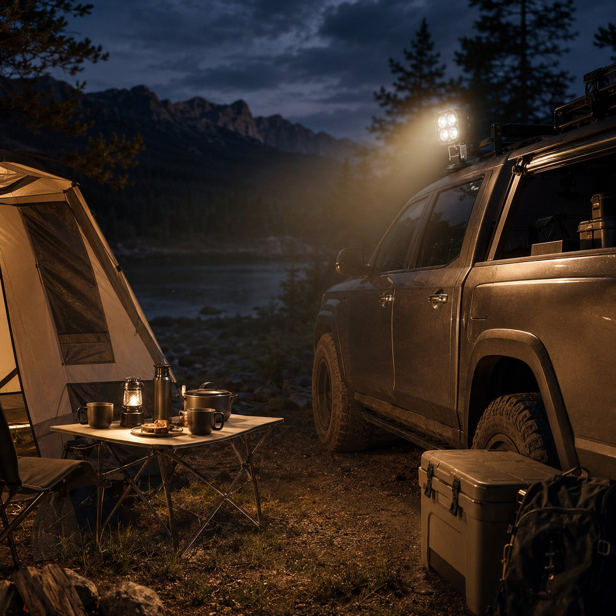 Omni-Directional 360-degree rotation LED Pod Light