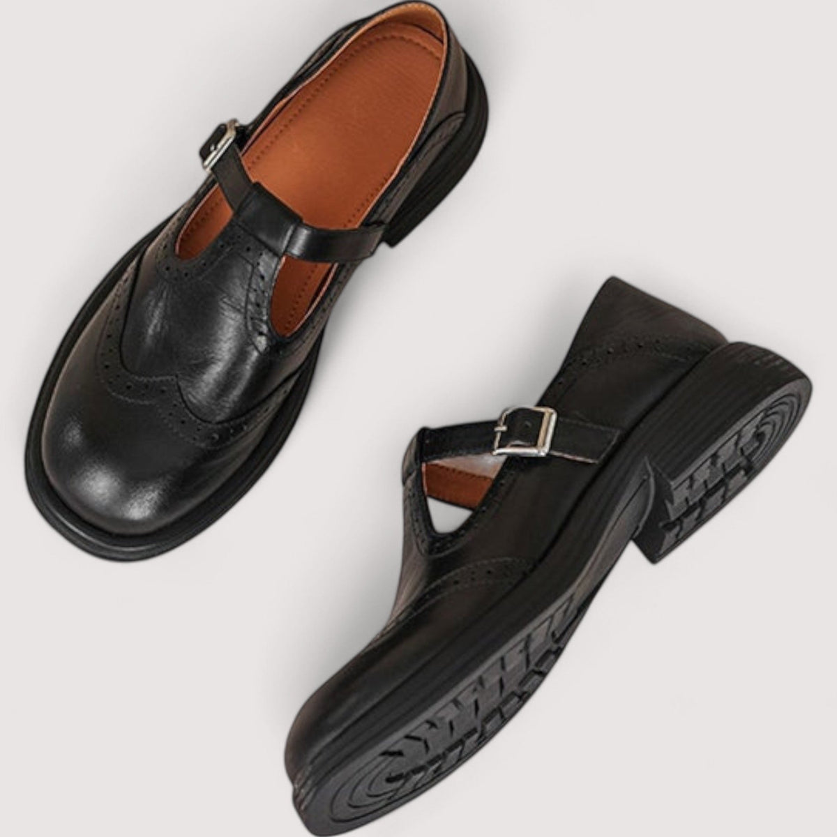 Orthopedic Leather Flats