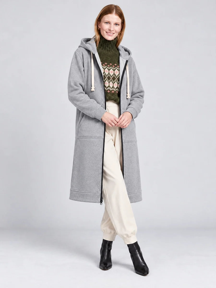 Longline Zip-Up Casual Jacket for Everyday Layering