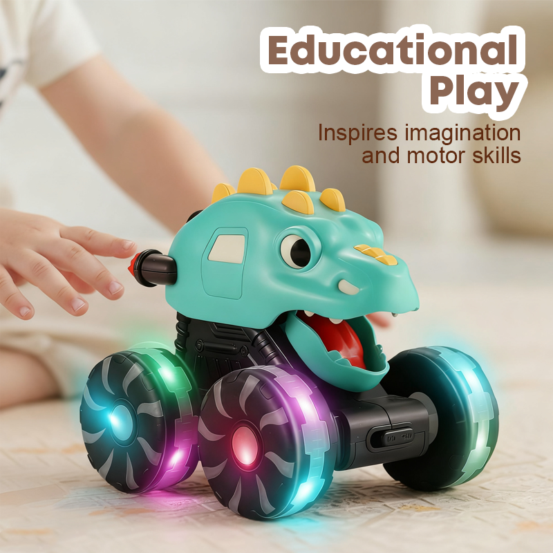 Press & Go Dinosaur Toy Car With Lights