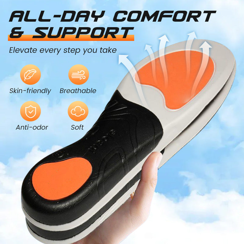 Shock-Absorbing Sports Insoles with Arch Support
