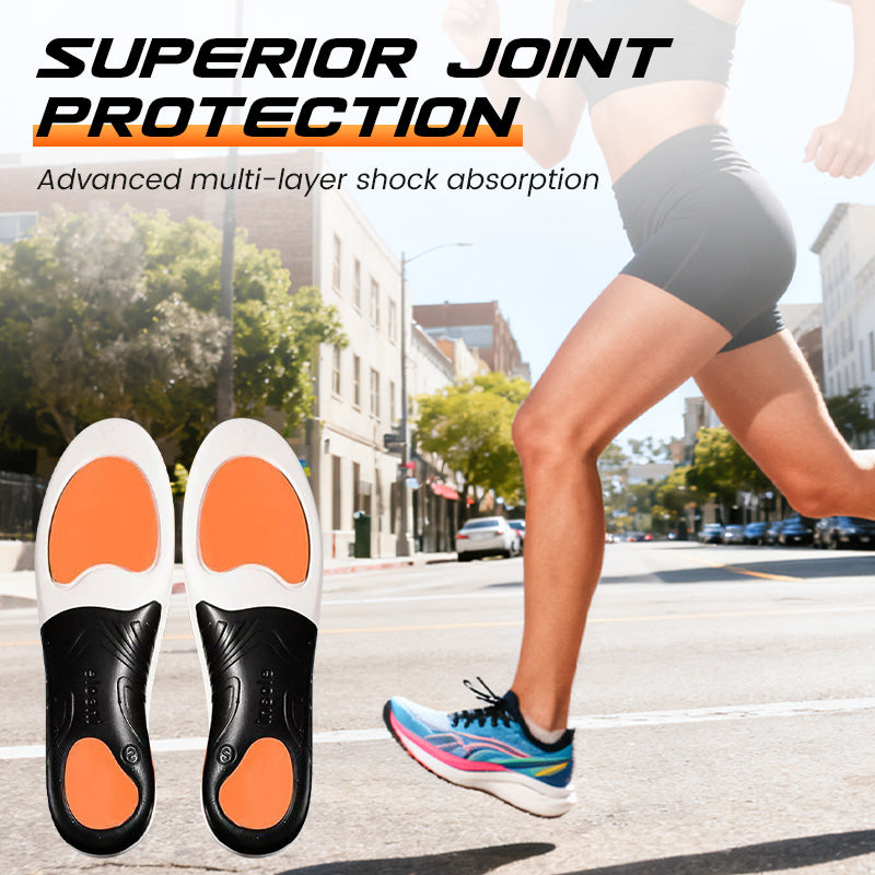 Shock-Absorbing Sports Insoles with Arch Support