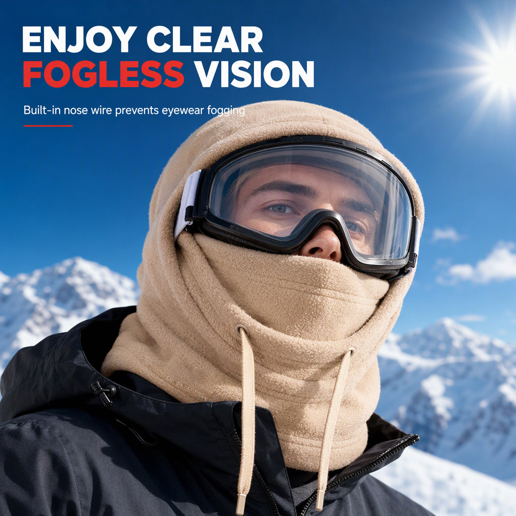 3-in-1 Winter Balaclava – Windproof, Warming & Adjustable – Perfect for Skiing, Cycling and All Cold Outdoor Activities