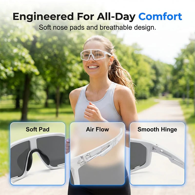 Photochromic Cycling Sunglasses – Instantly Adapt to Light Changes