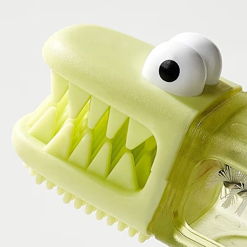3-in-1 Crocodile Brush Deep Cleaning for Narrow Cup Lids & Tableware Gaps
