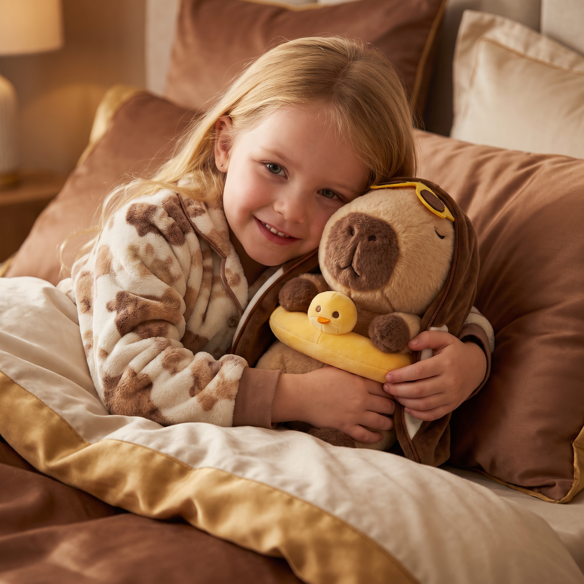 Breathing Capybara Plush Toy – Soft & Cuddly Sleep Companion