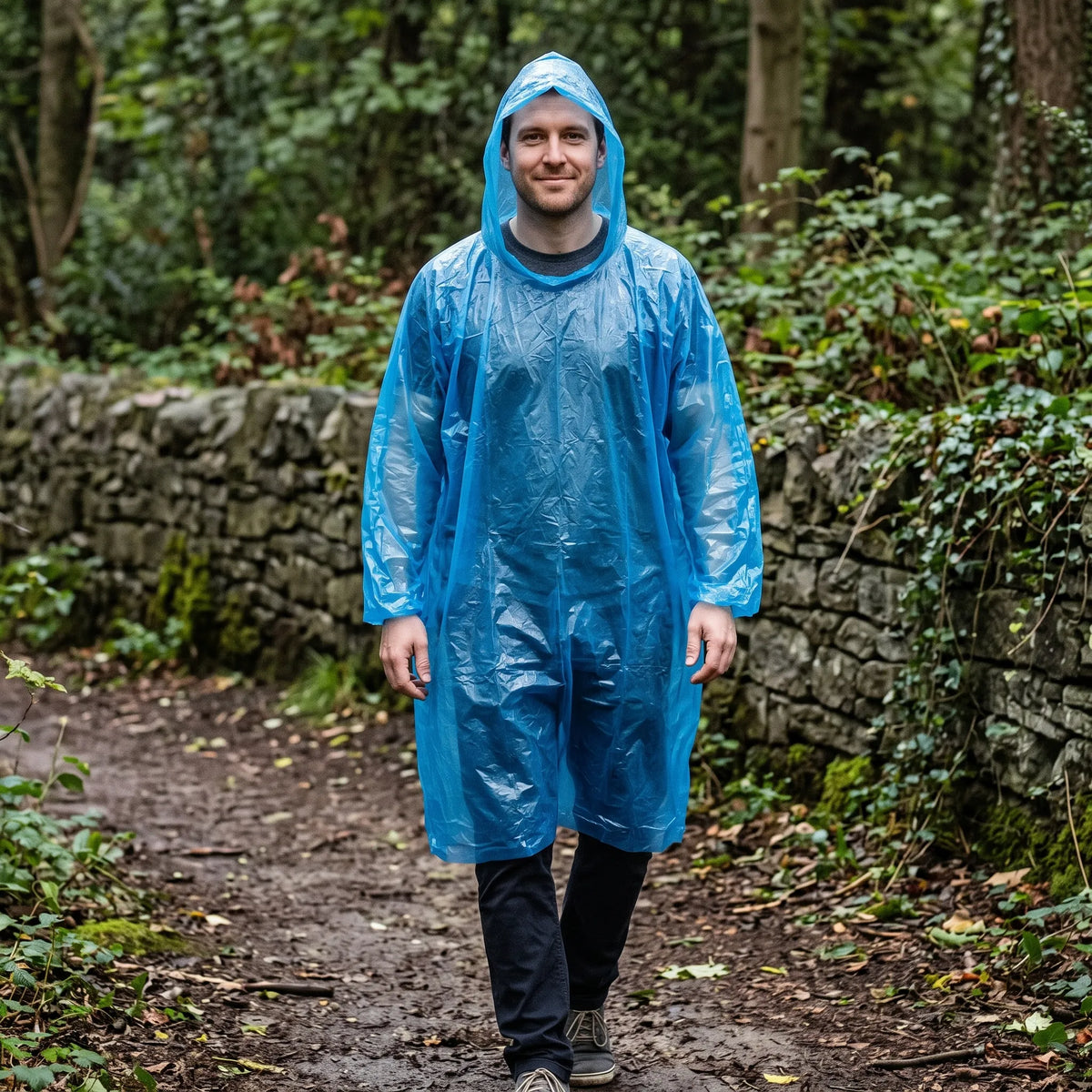 Koponak | Pluvion Packable Hooded Emergency Rain Poncho