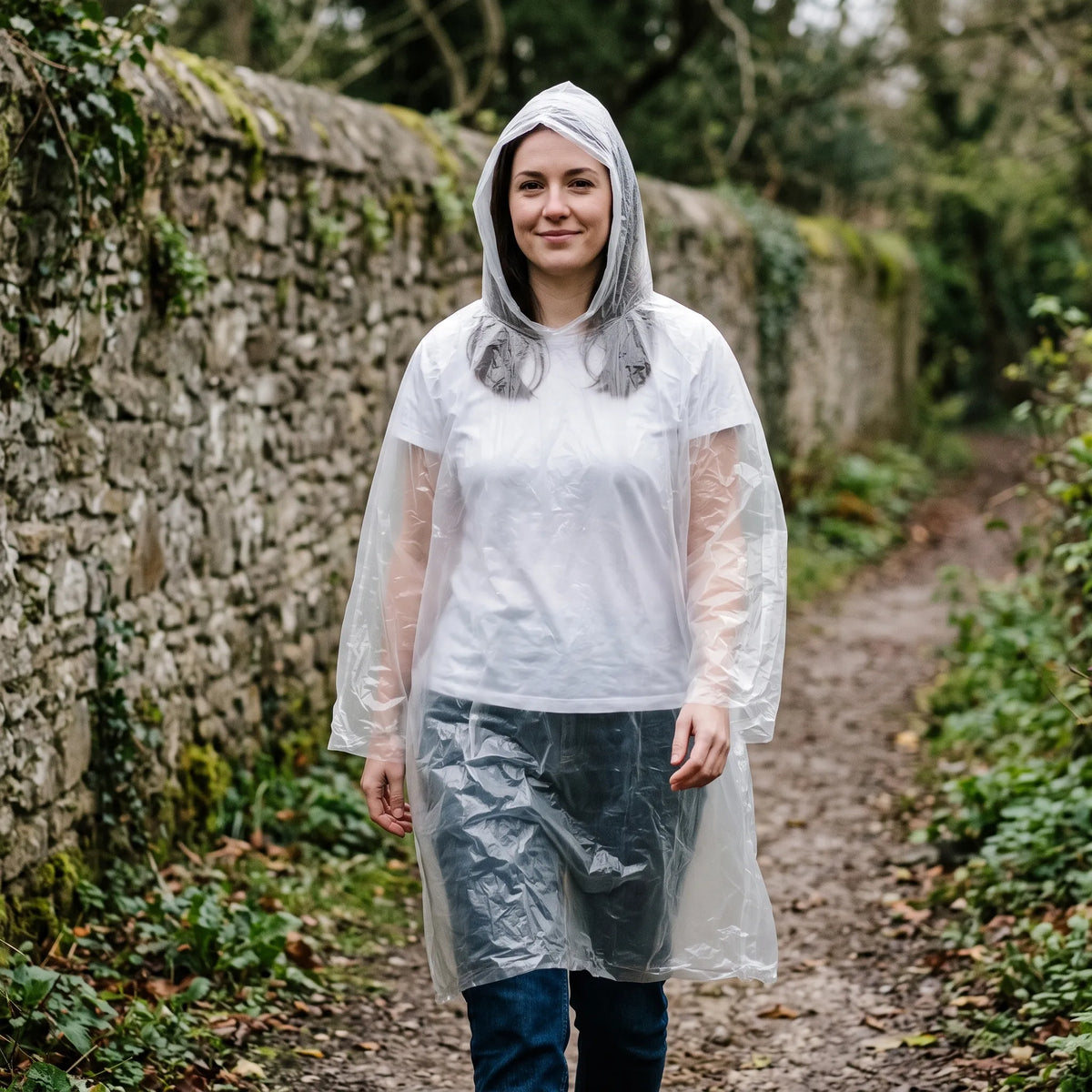Koponak | Pluvon Compact Pocket Size Hooded Emergency Rain Poncho