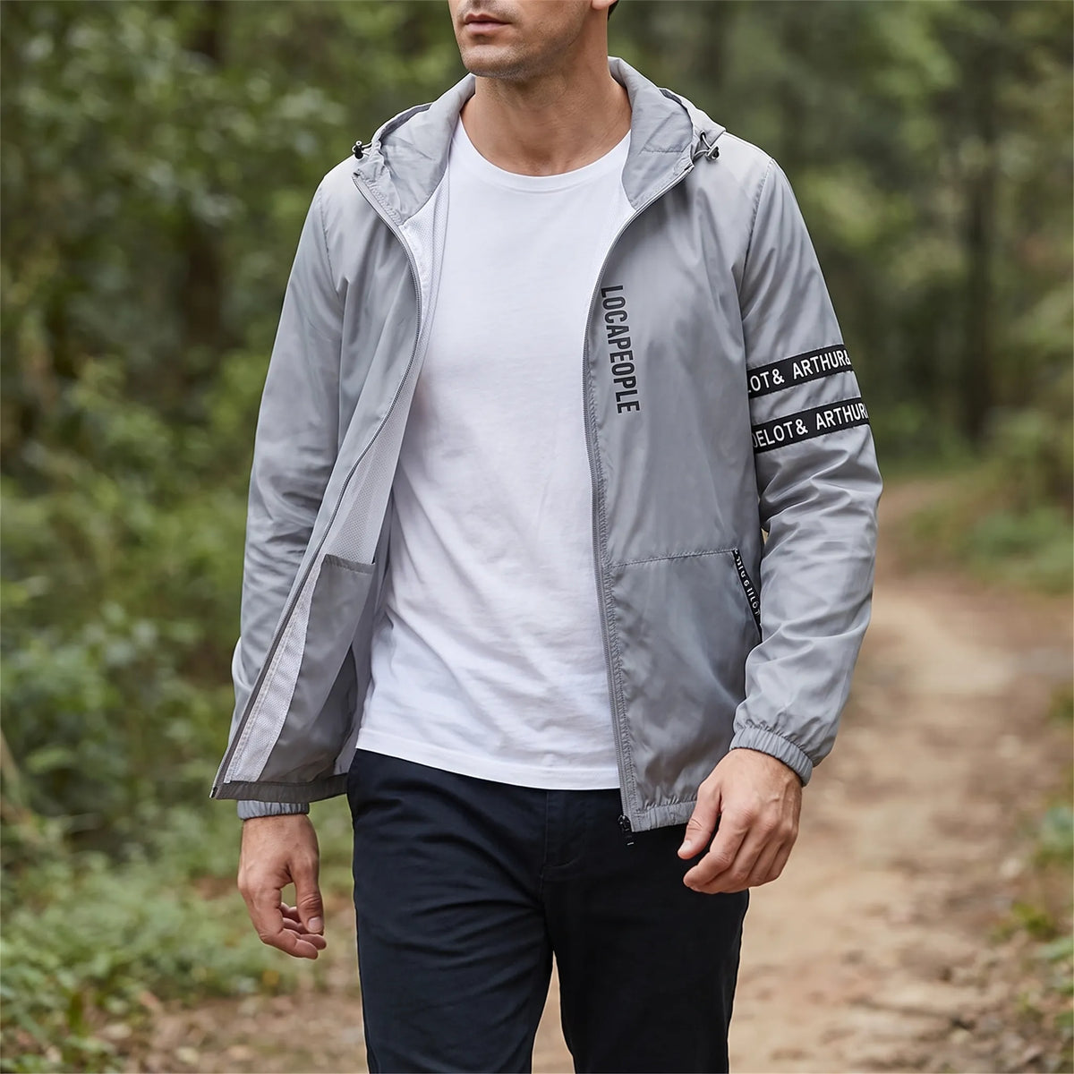 Koponak | Vantelo Hooded Lightweight Zip Windbreaker Jacket