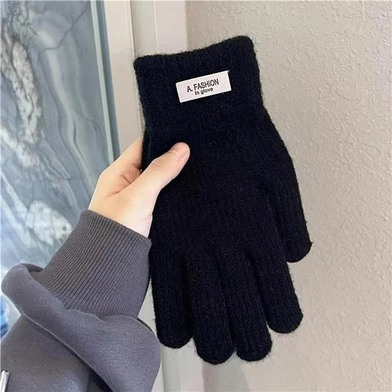 Koponak | Veltura Plush Lined Ribbed Knit Winter Gloves