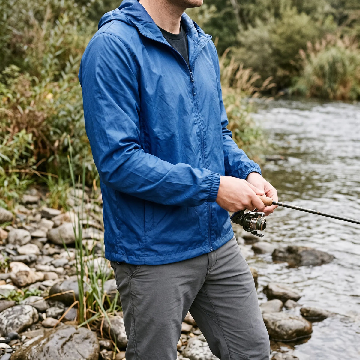 Koponak | Zephlyn Packable Hooded Zip Windbreaker Jacket