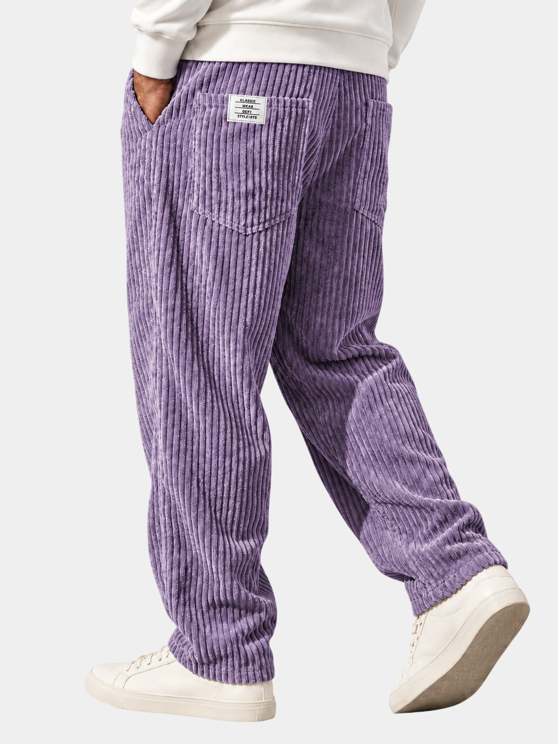 Relaxed Fit Thick Corduroy Drawstring Pants