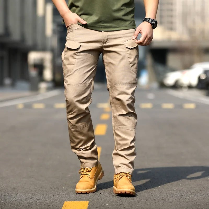 Men's Tactical Trousers with Waterproof and Windproof Protection for Outdoor Use