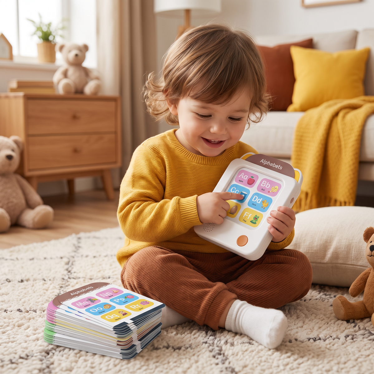 Kids' Interactive English Flash Card Reader – Educational Learning Toy