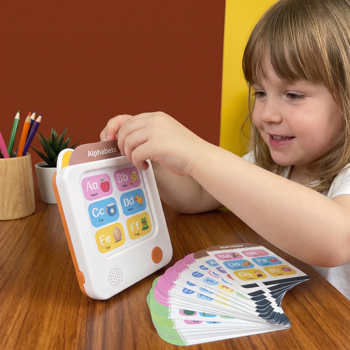 Kids' Interactive English Flash Card Reader – Educational Learning Toy