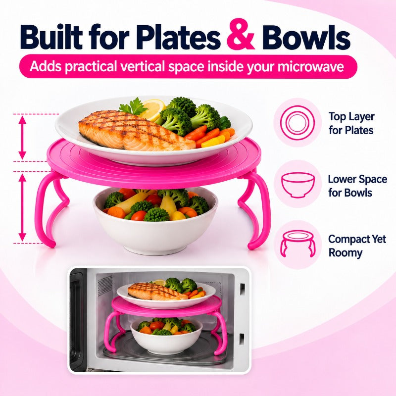 Foldable Microwave Rack