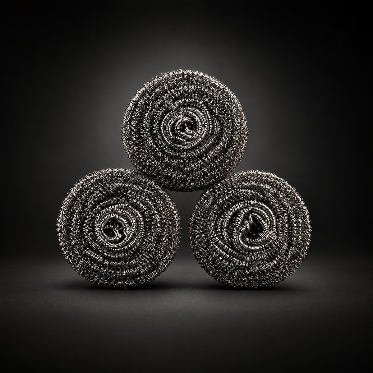 Titanium Pan Scrubbers | Rust-Proof Cleaning Coils (Set of 3)