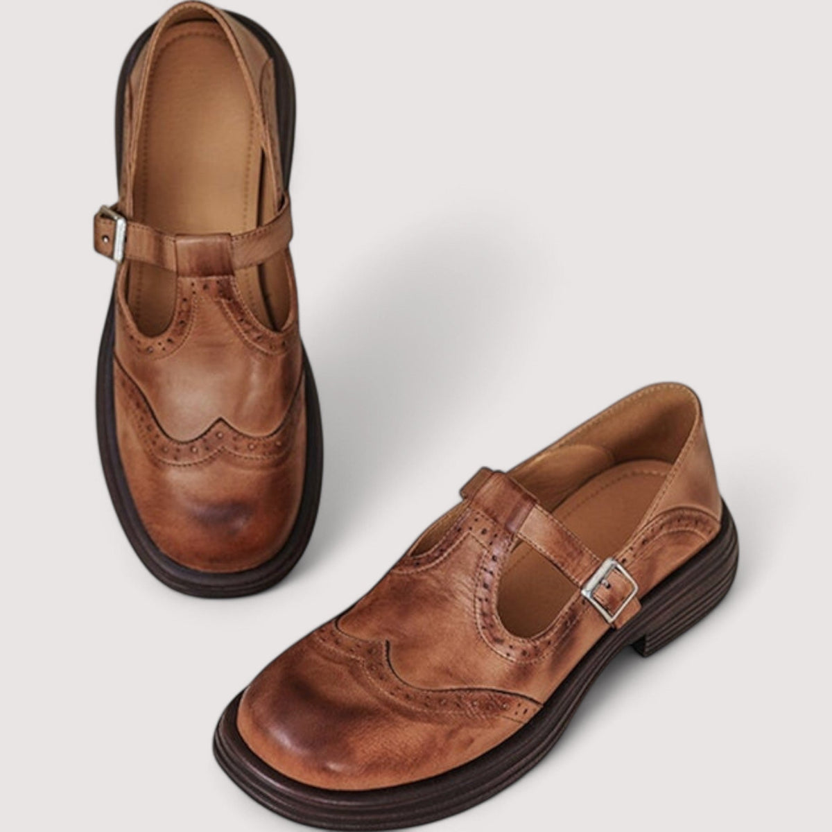 Orthopedic Leather Flats