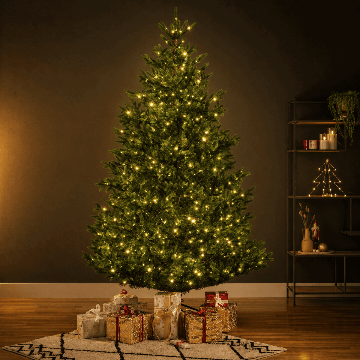 Premium Christmas Tree with LED – Green or Snow-Covered
