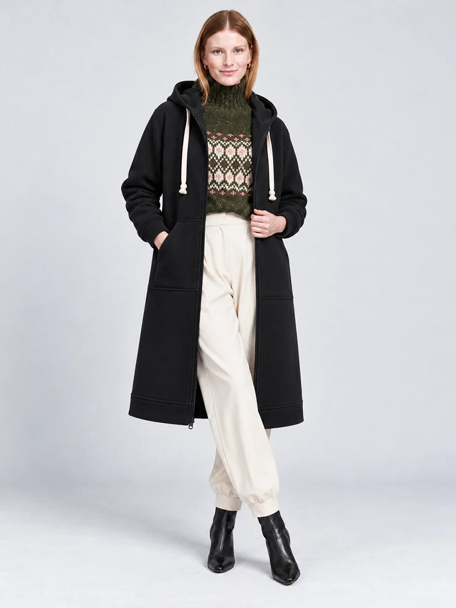 Longline Zip-Up Casual Jacket for Everyday Layering