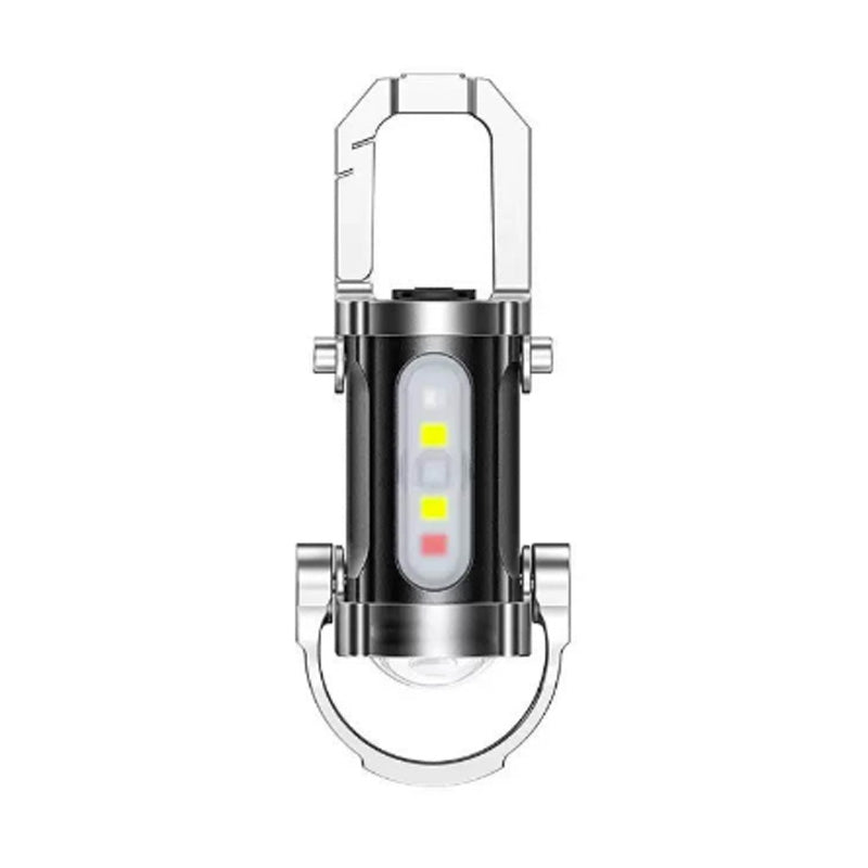 USB-C Rechargeable Keychain Flashlight | 500 Lumens EDC Mini Light, IPX6 Waterproof