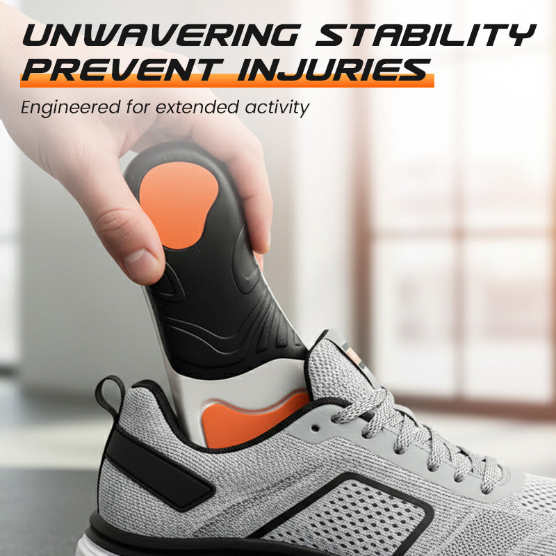 Shock-Absorbing Sports Insoles with Arch Support