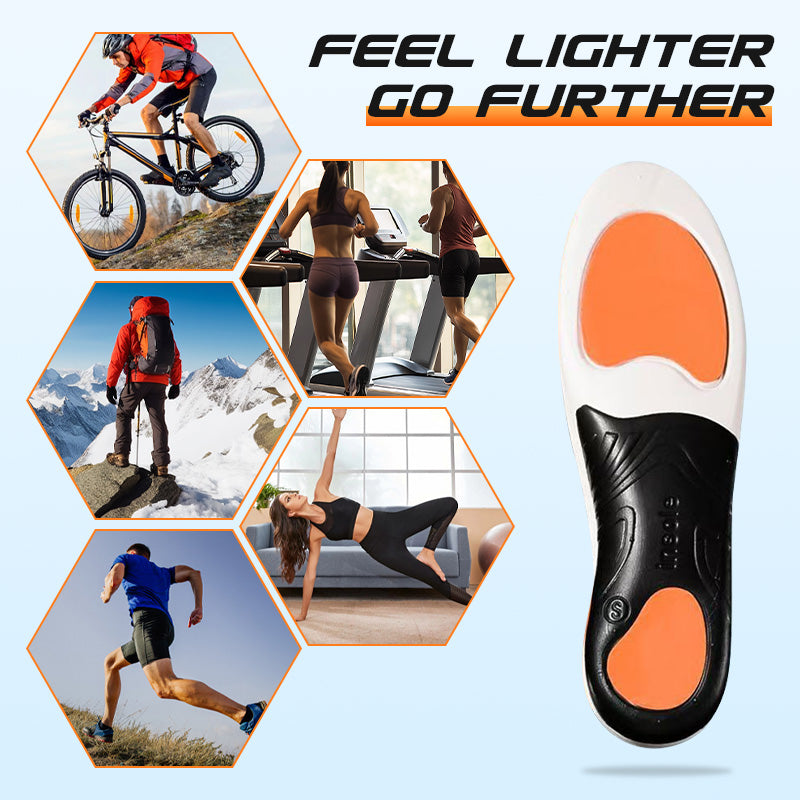 Shock-Absorbing Sports Insoles with Arch Support