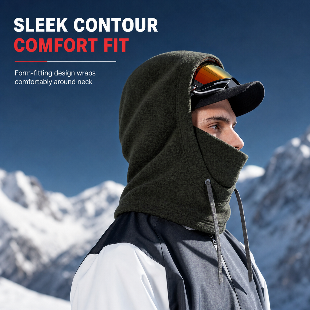 3-in-1 Winter Balaclava – Windproof, Warming & Adjustable – Perfect for Skiing, Cycling and All Cold Outdoor Activities