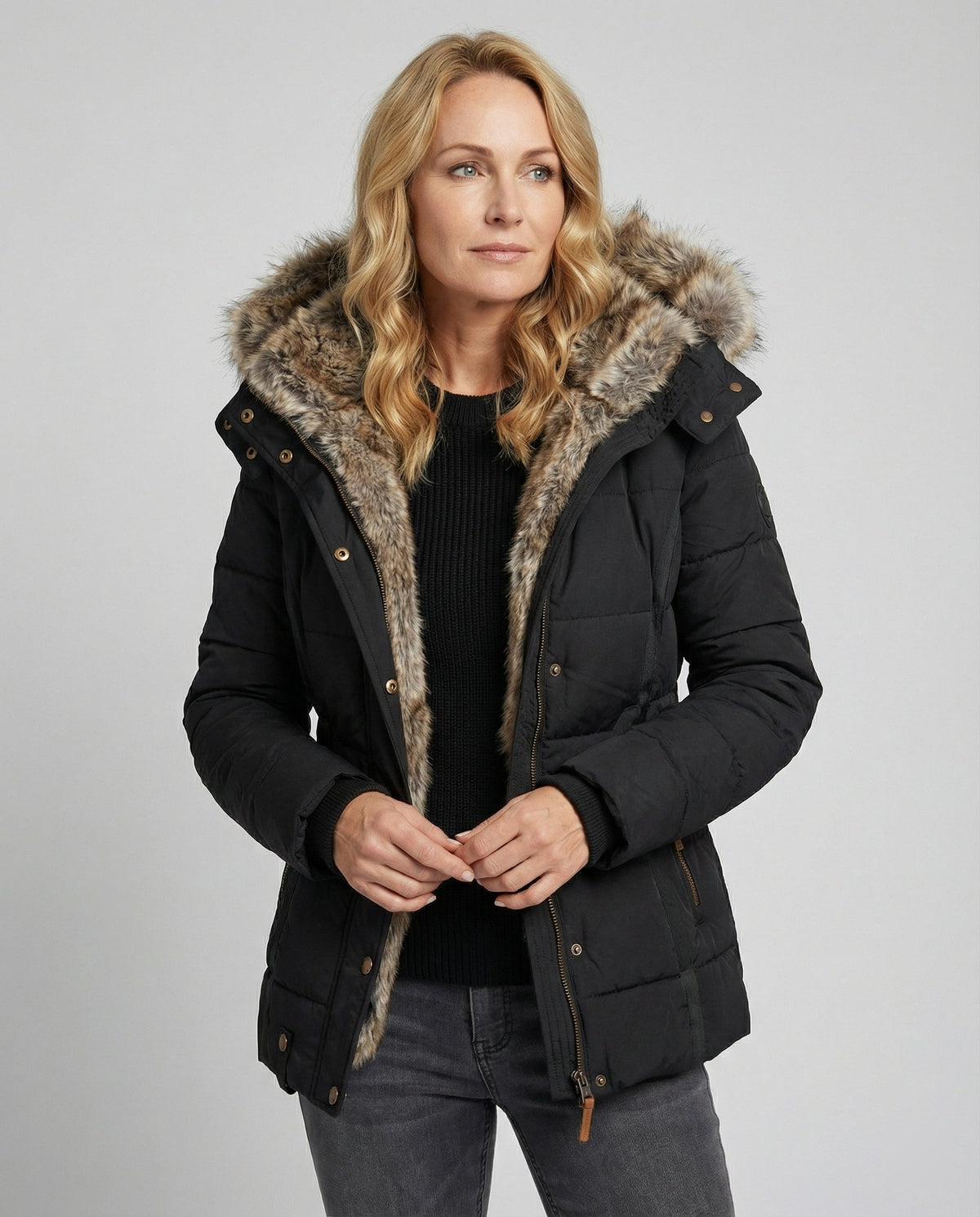 Warm Waterproof Winter Jacket with Inner Lining and Hood